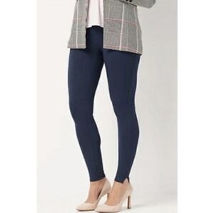 Spanx Ankle Length Ponte Hem Slit Leggings Womens Size S Tall